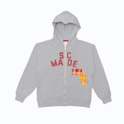 USC x JT Made That Unisex Gray Fleece Full Zip Jacket